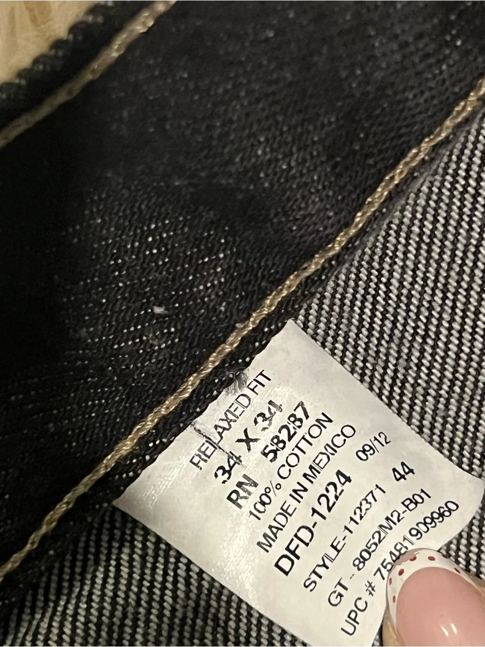 Women’s Tall Black Relaxed Fit Jeans waist 34 length 34